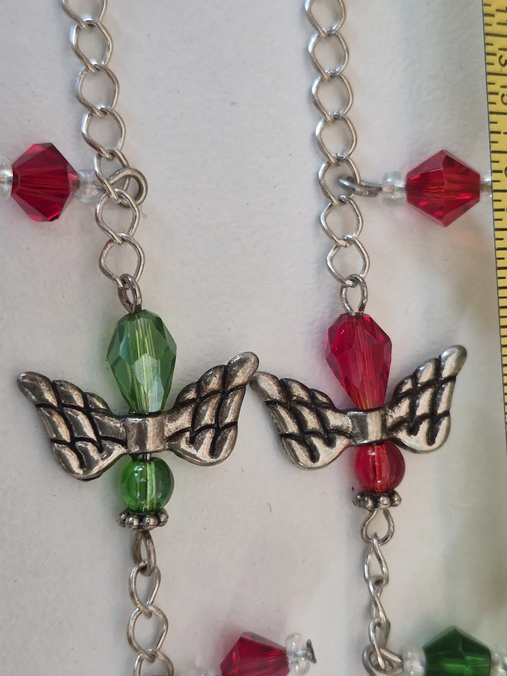 Pair of 2 Best Friend Angel Heart Toggle Friendship Btacelets